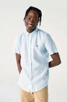 Мужская голубая рубашка Голубой 45 Lacoste CH082626M