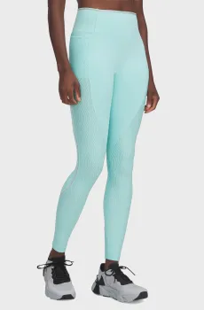 Женские бирюзовые тайтсы UA Halo Jacquard Legging Бирюзовый XS Under Armour 6011037-361