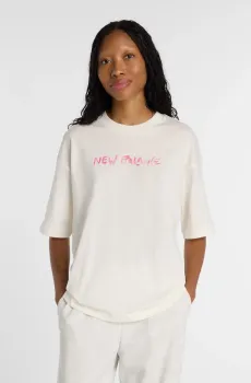Женская белая футболка Visibly Loved Oversized Белый M New Balance WT61M1JBSST