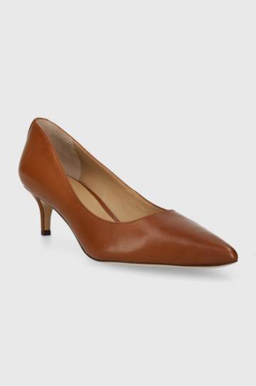 Кожаные туфли Lauren Ralph Lauren Adrienne цвет коричневый 802940572002 Кожаные туфли Lauren Ralph Lauren Adrienne цвет коричневый 802940572002