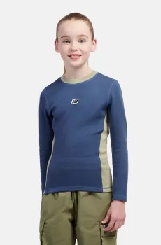 Детский синий лонгслів Premium LS Tee Синий 8-9Y New Balance LAKG0201VTI