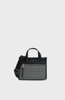 Женская черная сумка с узором ZOIE Черный ONESIZE DKNY R42A5F54