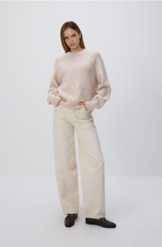 Reserved - Джемпер із візерунком - пастельний рожевий - 548HH-03M