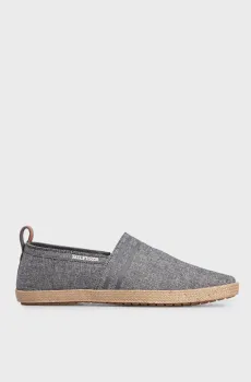 Мужские серые эспадрильи HILFIGER ESPADRILLE C CHAMBRAY Серый 40 Tommy Hilfiger FM0FM04982