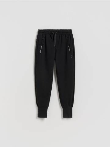 Reserved - Бавовняні штани - чорний - 162FI-99X