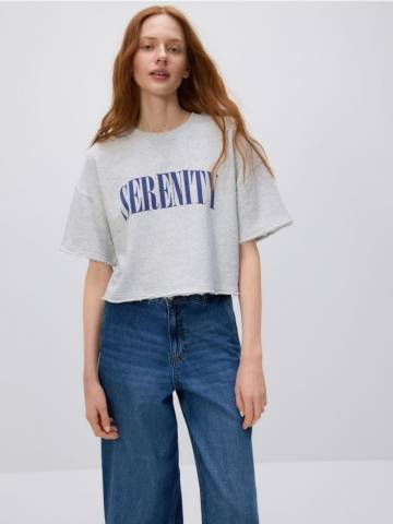 Reserved - Футболка з принтом - світло-сірий - 974ED-09M