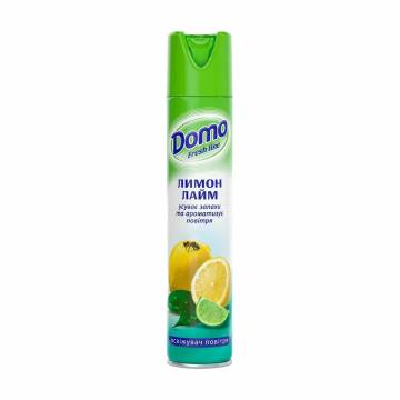 Освежитель воздуха domo Fresh Line Лимон-лайм, 300 мл Освежитель воздуха domo Fresh Line Лимон-лайм, 300 мл