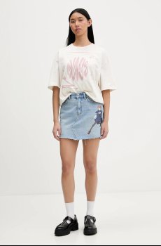 Хлопковая футболка Hugo Blue Oversized_Tee_B_8