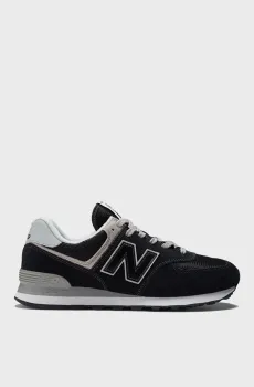 Мужские черные замшевые кроссовки 574 CLASSIC GL Черный 8.5 New Balance ML574EVB