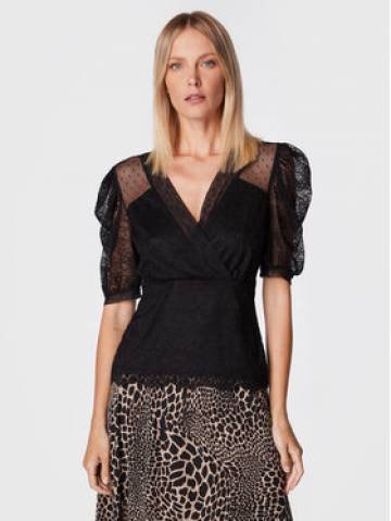 Morgan Блузка 222-DRINK Чорний Slim Fit Morgan Блузка 222-DRINK Чорний Slim Fit