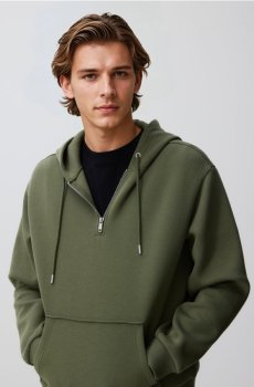 Reserved - Худі - пильно-зелений - ZU308-97X