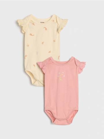 Боді, 2 шт. - кремовий