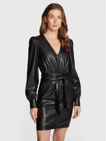 TWINSET Сукня зі штучної шкіри 222TT2010 Чорний Regular Fit TWINSET Сукня зі штучної шкіри 222TT2010 Чорний Regular Fit