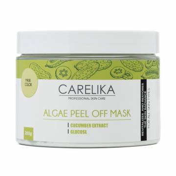 Альгинатная маска для лица Carelika Algae Peel Off Mask Cucumber Extract на основе водорослей с экстрактом огурца, 200 г Альгинатная маска для лица Carelika Algae Peel Off Mask Cucumber Extract на основе водорослей с экстрактом огурца, 200 г