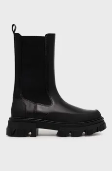 Женские черные кожаные челси Черный 37 DKNY K3366233