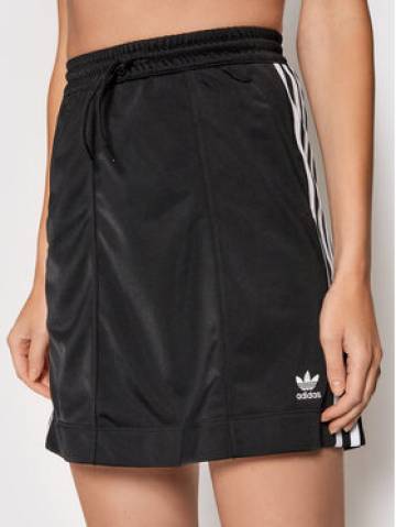 adidas Cпідниця-міні adicolor Classics Tricot H37774 Чорний Regular Fit adidas Cпідниця-міні adicolor Classics Tricot H37774 Чорний Regular Fit