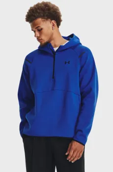 Мужское синее худи UA Unstoppable Flc Hoodie Синий L Under Armour 1379811-400