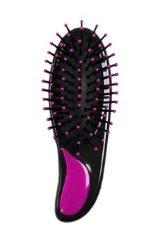 Щетка для волос Inter-Vion черно-розовая (485800-P)