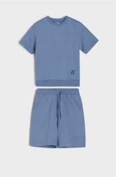 Комплект із футболки з шортами - синій