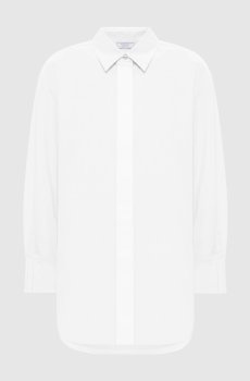 Белая рубашка с цепочкой мониль