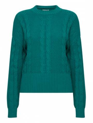 ICHI Светр 20119847 Зелений Regular Fit ICHI Светр 20119847 Зелений Regular Fit