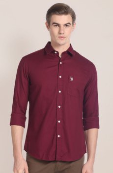U.S. Polo Assn. Pure Cotton Tailored Fit Casual Shirt