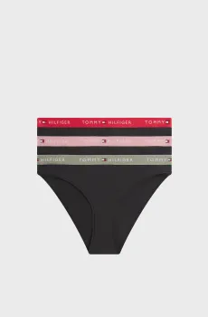 Женские черные трусики (3 шт) Черный XS Tommy Hilfiger UW0UW05529