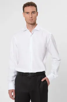 Мужская белая рубашка Белый 40 BOSS 50548789;100