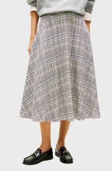 Женская юбка в клетку PREPPY MIDI Разноцветный L Tommy Hilfiger WW0WW47981