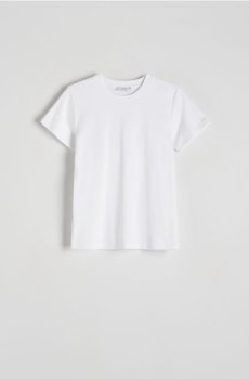 Reserved - Бавовняна футболка - білий - 166AF-00X