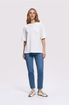 Reserved - Джинси mom comfort - синій - 504JX-55J