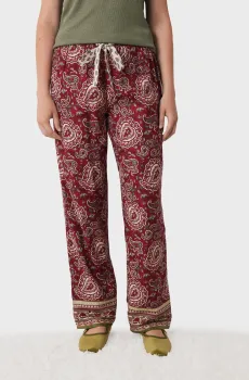 Женские красные брюки с узором Красный S womensecret 3708475