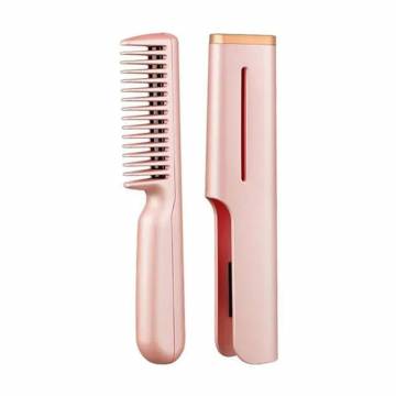 Портативная расческа выпрямитель для укладки волос Hair Comb LY-297 с USB, 1 шт
