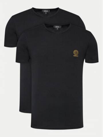 Versace Набір з 2 футболок AU10193 Чорний Slim Fit Versace Набір з 2 футболок AU10193 Чорний Slim Fit