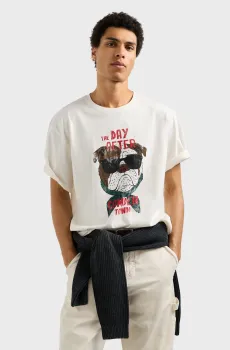 Мужская белая футболка CEDON Белый XL Pepe Jeans PM5010495