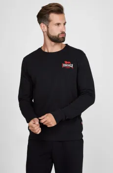 Мужской черный свитшот Черный XL Lonsdale 117136