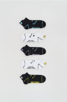 Reserved - 5 пар шкарпеток SmileyWorld® - чорний - 331IR-99X
