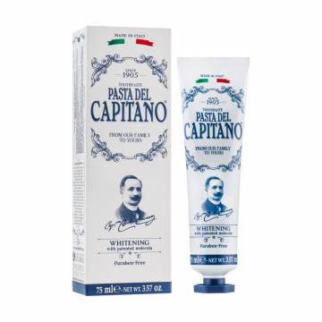 Отбеливающая зубная паста Pasta del Capitano Whitening 1905, 75 мл Отбеливающая зубная паста Pasta del Capitano Whitening 1905, 75 мл