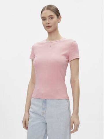 Tommy Jeans Футболка Essential DW0DW17383 Рожевий Slim Fit Tommy Jeans Футболка Essential DW0DW17383 Рожевий Slim Fit