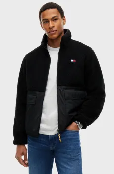 Мужская черная куртка ESSENTIAL MIX TEDDY Черный XL Tommy Jeans DM0DM23227