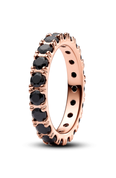 Каблучка "Чорний блискучий рядочок"