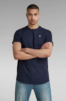 Мужская темно-синяя футболка Lash Синий XXL G-Star RAW D16396,B353