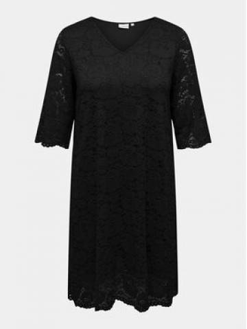 ONLY Carmakoma Коктейльна сукня Summer 15309315 Чорний Regular Fit ONLY Carmakoma Коктейльна сукня Summer 15309315 Чорний Regular Fit