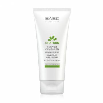 Очищающий гель для умывания BABE Laboratorios Stop Akn Purifying Cleansing Gel для жирной и проблемной кожи, 200 мл Очищающий гель для умывания BABE Laboratorios Stop Akn Purifying Cleansing Gel для жирной и проблемной кожи, 200 мл
