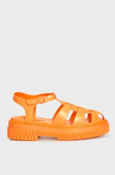 Женские оранжевые кожаные сандалии Оранжевый 39 Schutz S2157100010018U