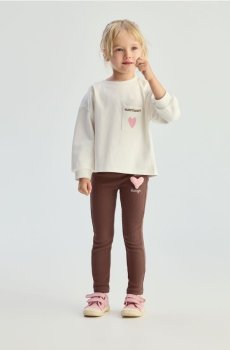 Reserved - Бавовняний лонгслів із кишенею - кремовий - 598KD-01X