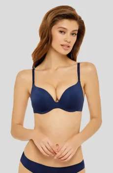 Женский синий бюстгальтер Синий 80A MARC&ANDRE S8-1456