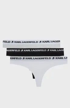 Женские трусики (3 шт) LOGO THONG Разноцветный L Karl Lagerfeld 246W2113