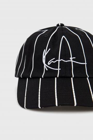 Хлопковая кепка Karl Kani цвет чёрный узор KAHW01100102-black Хлопковая кепка Karl Kani цвет чёрный узор KAHW01100102-black