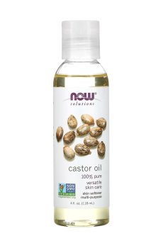 Косметическое масло для лица и тела NOW foods Castor Oil касторовое, 118 мл
